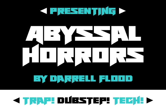 Abyssal Horrors: A Bold Display Font for Modern Campaigns