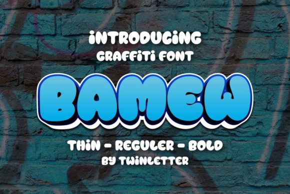 Bamew: The Urban Graffiti Font for Digital Marketing