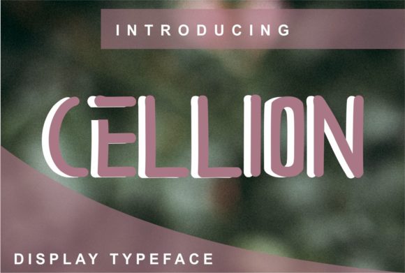 Cellion: A Clean Display Font for Editorial Design