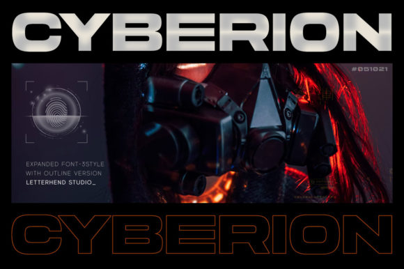 Cyberion: A Futuristic Display Font for Campaigns