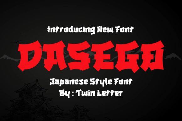 Dasego Font: Asian Inspired Typography for Crafters