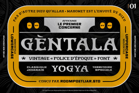 Discover Gentala: A Bold and Vintage Display Font