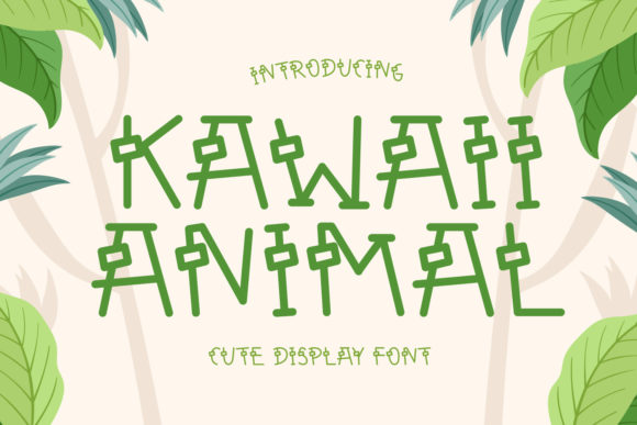 Enhance Your Web Design with Kawaii Animal Font