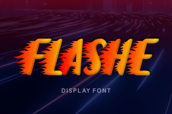 Flashe Display Font for Creative Products and Handmade Business Branding