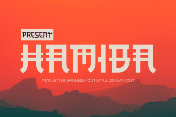 Hamiba: A Unique Japanese-Inspired Display Font