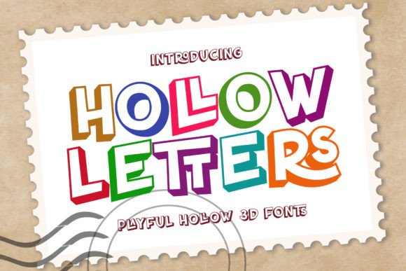 Hollow Letters: The Playful Font for Crafting a Friendly Brand