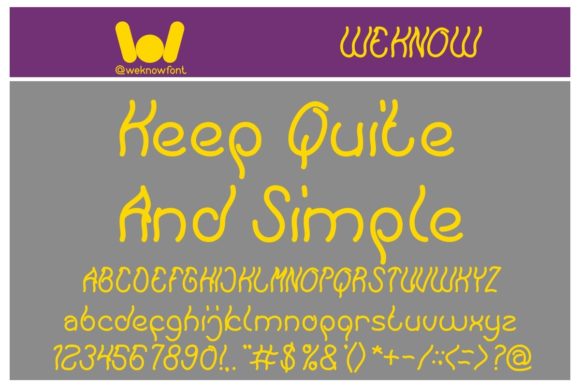 Keep Quite and Simple: A Display Font for Editorial Calm
