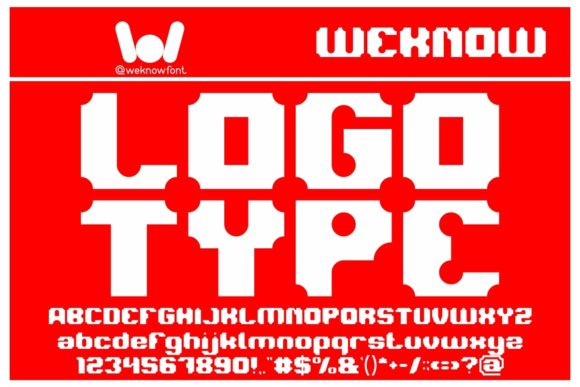 Logotype: A Bold and Thick Display Font for Futuristic Web Design