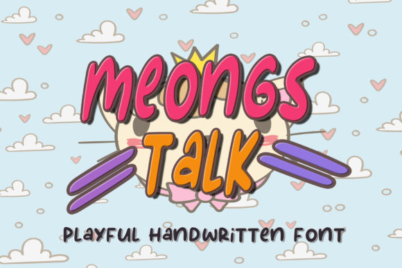 Meongs Talk Font: A Maker's Secret for Cute & Quirky Designs