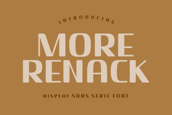 More Renack Font for Vintage Branding