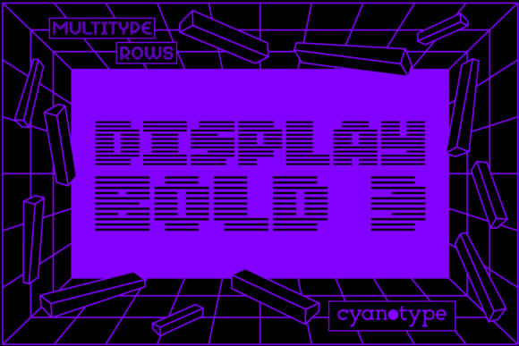 MultiType Rows Display Bold 3: A Maker's Pixelated Font Review