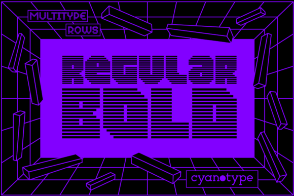 MultiType Rows Regular Bold: A Display Font for Distinctive Branding