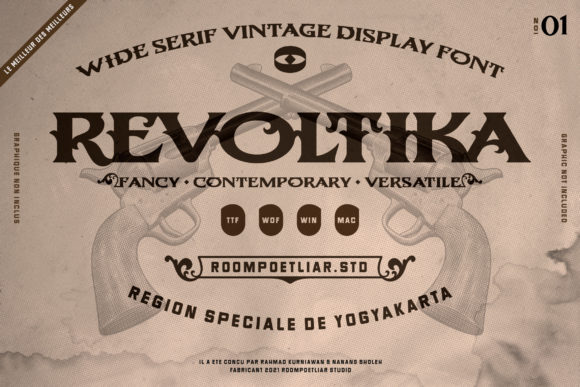 Revoltika: The Perfect Vintage Display Font for Your Brand