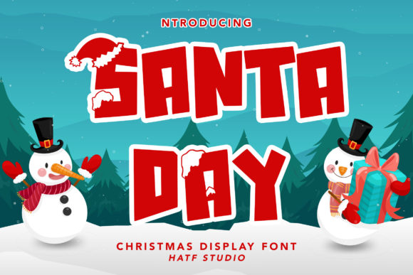 Santa Day: The Festive Display Font for Marketing Success