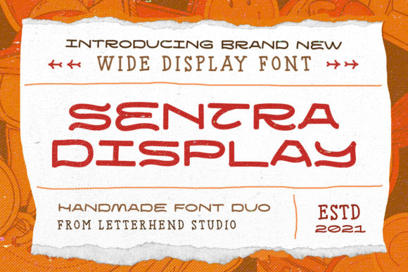 Sentra Font: A Vintage Display Typeface for Editorial Design