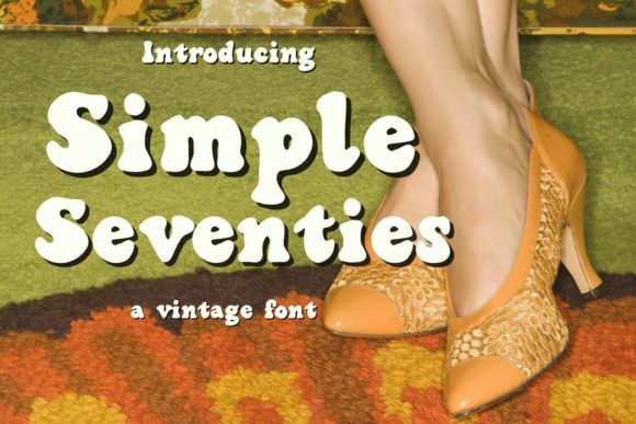 Simple Seventies: A Bold Retro Font for Editorial Design