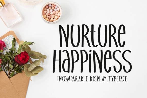 Testing Nurture Happiness Font for Website Headers