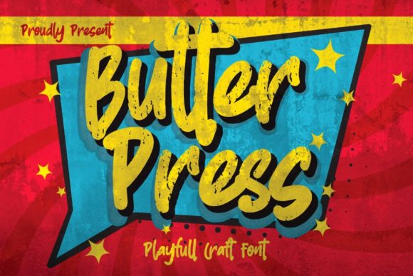 The Butterpress Font: A Creative Display Typeface for Makers