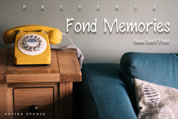 The Fond Memories Font for Relaxed and Friendly Campaigns