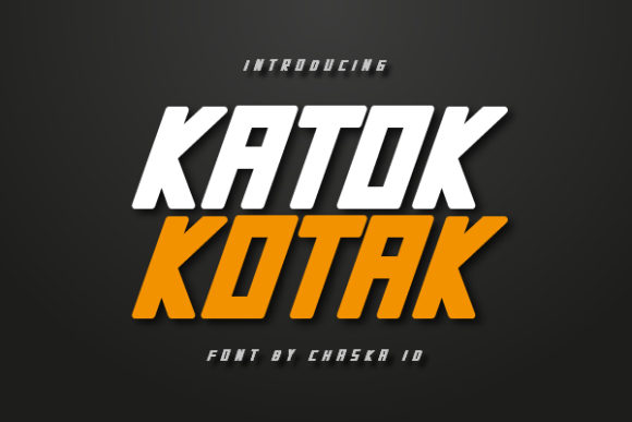 The Katok Kotak Bold Display Font for Modern Campaigns