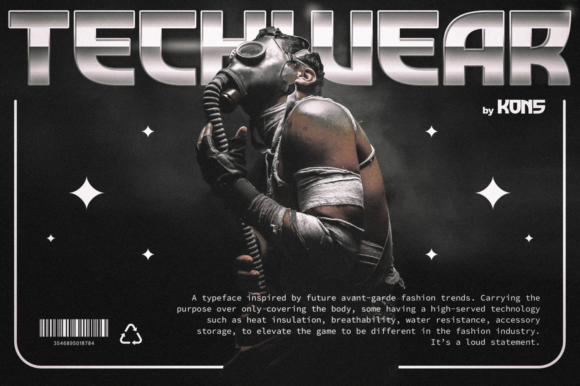 The Techwear Font: A Bold Choice for Makers