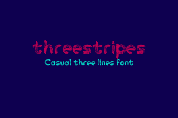 Threestripes: A Bold Brush Font for Creative Marketing